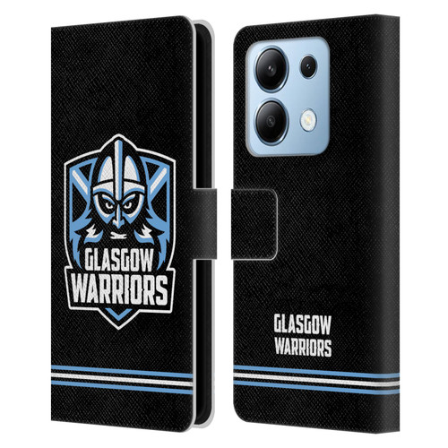 Glasgow Warriors Logo Stripes Black Leather Book Wallet Case Cover For Xiaomi Redmi Note 13/13 Pro 5G