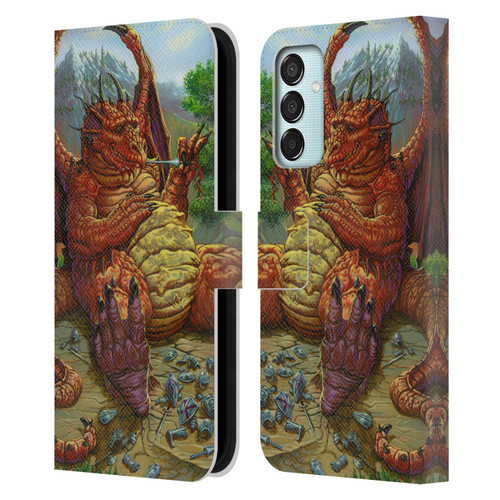 Ed Beard Jr Dragons Lunch With A Toothpick Leather Book Wallet Case Cover For Samsung Galaxy M15/F15 5G
