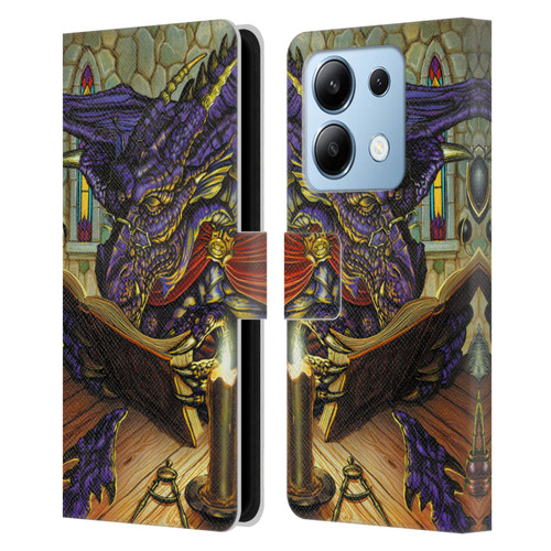 Ed Beard Jr Dragons A Good Book Leather Book Wallet Case Cover For Xiaomi Redmi Note 13/13 Pro 5G