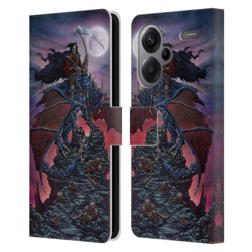 Ed Beard Jr Dragons Reaper Leather Book Wallet Case Cover For Xiaomi Redmi Note 13 Pro Plus 5G
