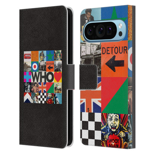 The Who 2019 Album Square Collage Leather Book Wallet Case Cover For Google Pixel 9 / Pixel 9 Pro