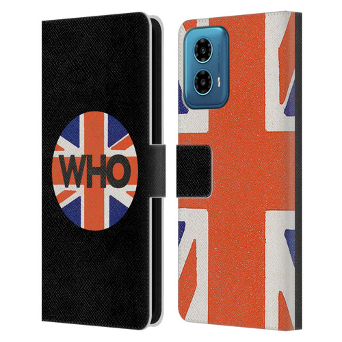 The Who 2019 Album UJ Circle Leather Book Wallet Case Cover For Motorola Moto G34 5G