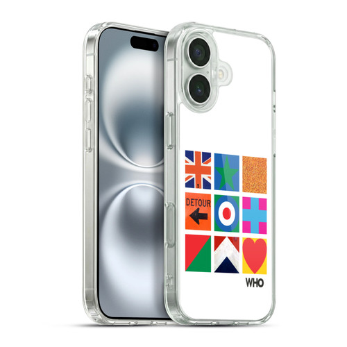 The Who 2019 Album Symbols Grid Soft Gel Case for Apple iPhone 16 Plus & MagSafe