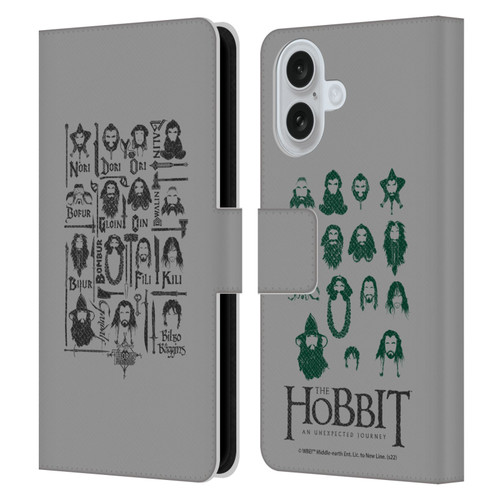 The Hobbit An Unexpected Journey Key Art The Company Leather Book Wallet Case Cover For Apple iPhone 16