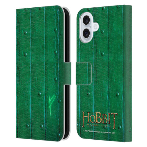 The Hobbit An Unexpected Journey Key Art Door Leather Book Wallet Case Cover For Apple iPhone 16 Plus