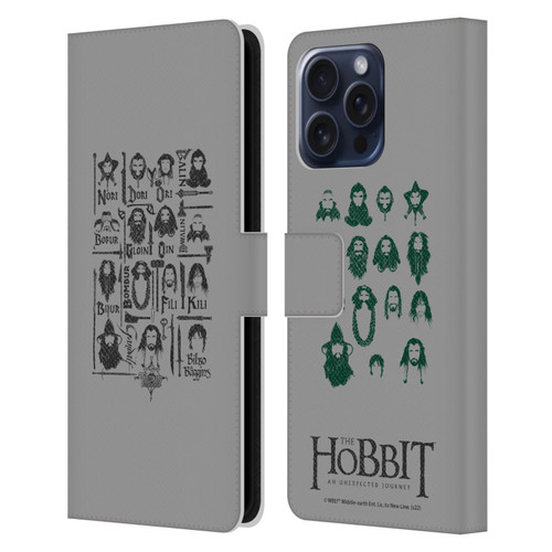 The Hobbit An Unexpected Journey Key Art The Company Leather Book Wallet Case Cover For Apple iPhone 16 Pro Max