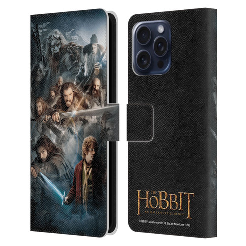 The Hobbit An Unexpected Journey Key Art Group Leather Book Wallet Case Cover For Apple iPhone 16 Pro Max