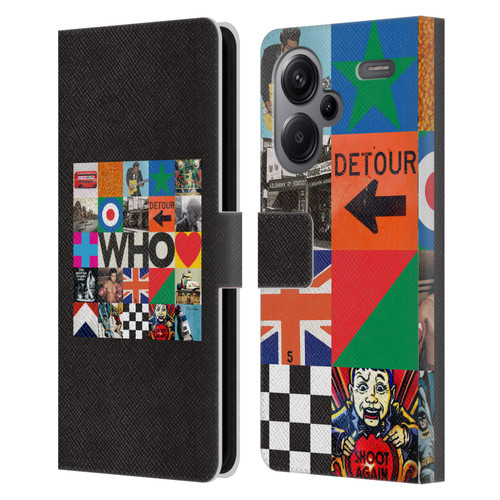 The Who 2019 Album Square Collage Leather Book Wallet Case Cover For Xiaomi Redmi Note 13 Pro Plus 5G