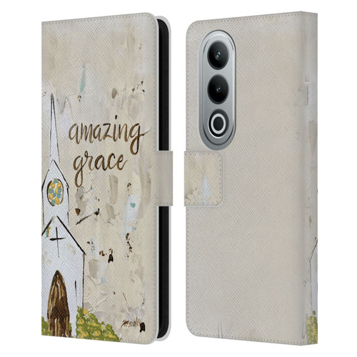 Haley Bush Church Painting Art Leather Book Wallet Case Cover For OPPO OnePlus Ace 3V 5G
