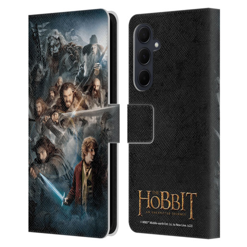 The Hobbit An Unexpected Journey Key Art Group Leather Book Wallet Case Cover For Samsung Galaxy A35 5G