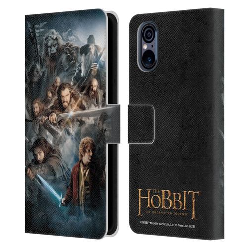 The Hobbit An Unexpected Journey Key Art Group Leather Book Wallet Case Cover For Sony Xperia 5 V 5G