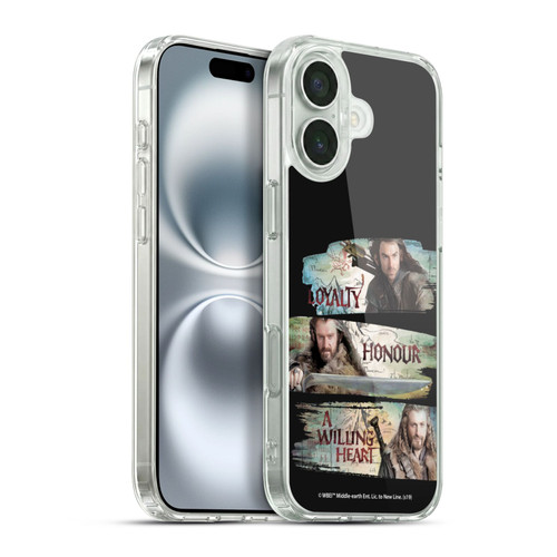 The Hobbit An Unexpected Journey Key Art Loyalty And Honour Soft Gel Case for Apple iPhone 16 Plus & MagSafe