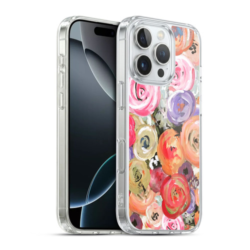 Haley Bush Floral Painting Colorful Soft Gel Case for Apple iPhone 16 Pro & MagSafe