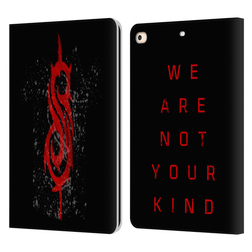 Slipknot We Are Not Your Kind Red Distressed Look Leather Book Wallet Case Cover For Apple iPad 9.7 2017 / iPad 9.7 2018