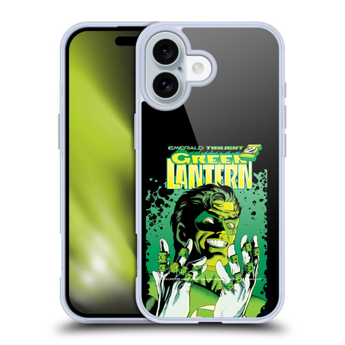 Green Lantern DC Comics Comic Book Covers Emerald Twilight Soft Gel Case for Apple iPhone 16