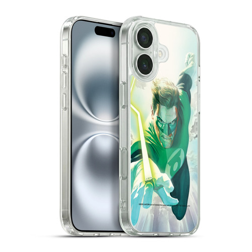 Green Lantern DC Comics Comic Book Covers Flight Soft Gel Case for Apple iPhone 16 Plus & MagSafe