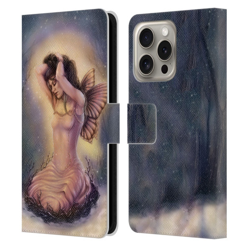 Tiffany "Tito" Toland-Scott Fairies Pink Winter Leather Book Wallet Case Cover For Apple iPhone 16 Pro