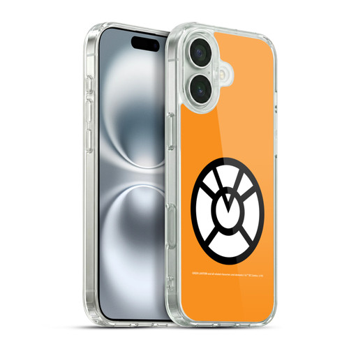 Green Lantern DC Comics Lantern Corps Orange Soft Gel Case for Apple iPhone 16 Plus & MagSafe