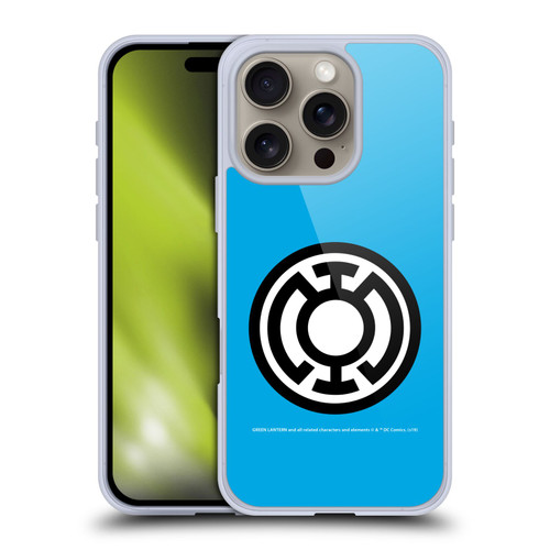 Green Lantern DC Comics Lantern Corps Blue Soft Gel Case for Apple iPhone 16 Pro