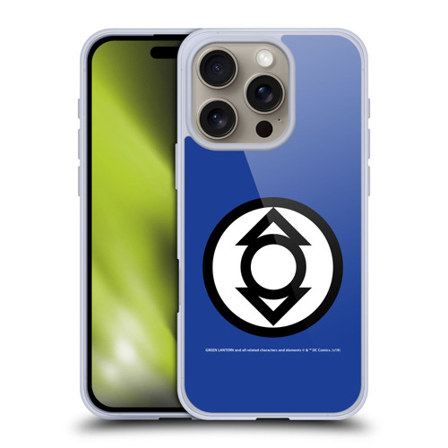 Green Lantern DC Comics Lantern Corps Indigo Soft Gel Case for Apple iPhone 16 Pro