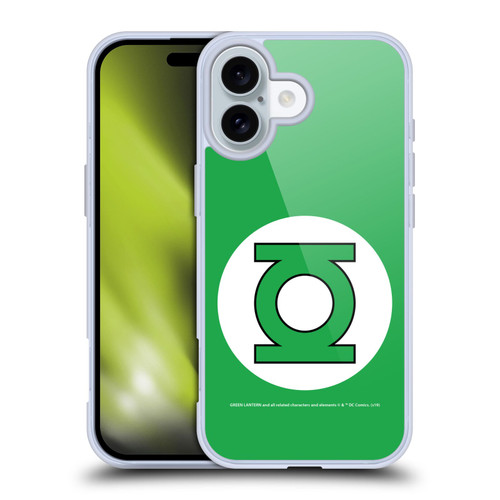 Green Lantern DC Comics Logos Classic Soft Gel Case for Apple iPhone 16