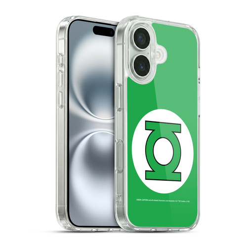 Green Lantern DC Comics Logos Classic Soft Gel Case for Apple iPhone 16 & MagSafe