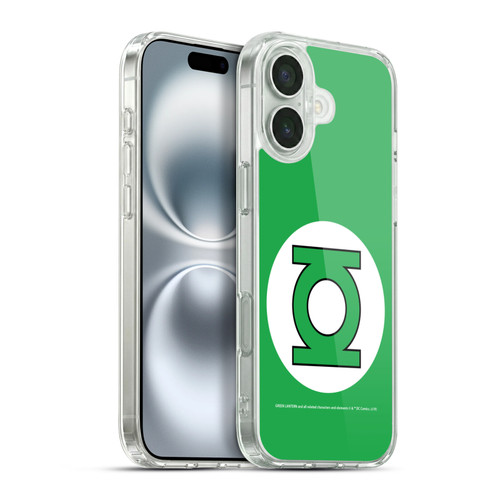 Green Lantern DC Comics Logos Classic Soft Gel Case for Apple iPhone 16 Plus & MagSafe