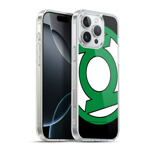 Green Lantern DC Comics Logos Oversized Soft Gel Case for Apple iPhone 16 Pro Max & MagSafe
