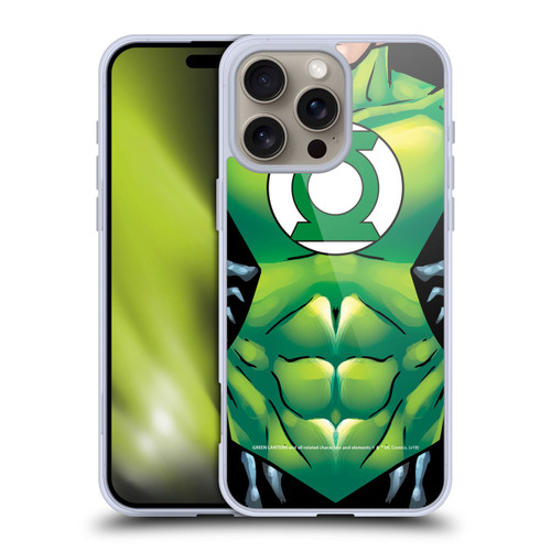 Green Lantern DC Comics Logos Uniform Soft Gel Case for Apple iPhone 16 Pro Max