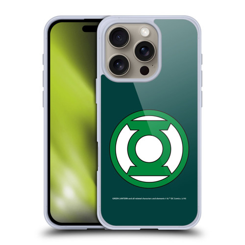 Green Lantern DC Comics Logos Classic 2 Soft Gel Case for Apple iPhone 16 Pro