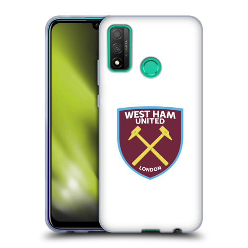 West Ham United FC Crest Full Colour White Soft Gel Case for Huawei P Smart (2020)