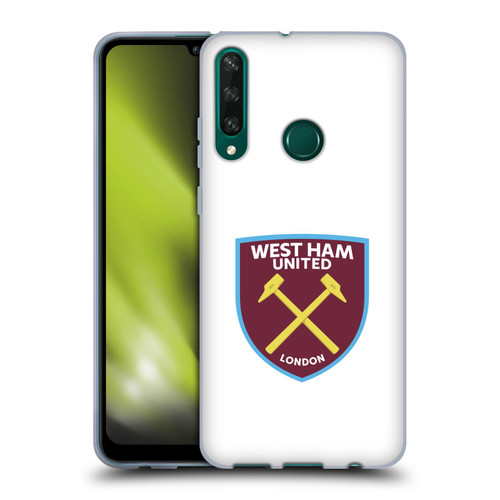 West Ham United FC Crest Full Colour White Soft Gel Case for Huawei Y6p