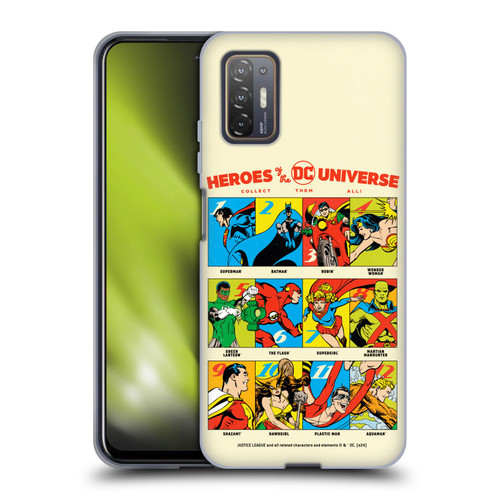 Justice League DC Comics 90th Anniversary Heroes Soft Gel Case for HTC Desire 21 Pro 5G