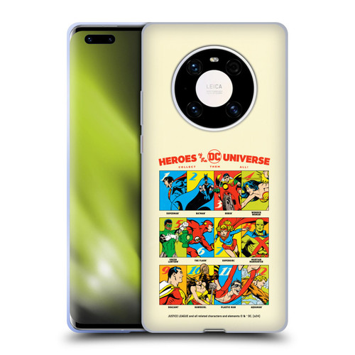 Justice League DC Comics 90th Anniversary Heroes Soft Gel Case for Huawei Mate 40 Pro 5G