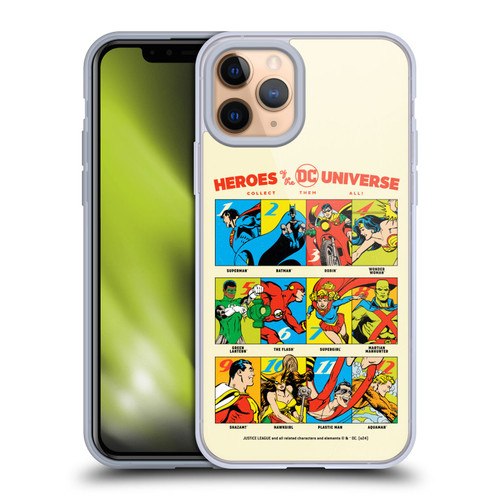 Justice League DC Comics 90th Anniversary Heroes Soft Gel Case for Apple iPhone 11 Pro