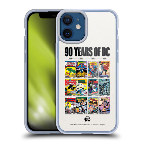 Justice League DC Comics 90th Anniversary Trinity Through Ages Soft Gel Case for Apple iPhone 12 Mini