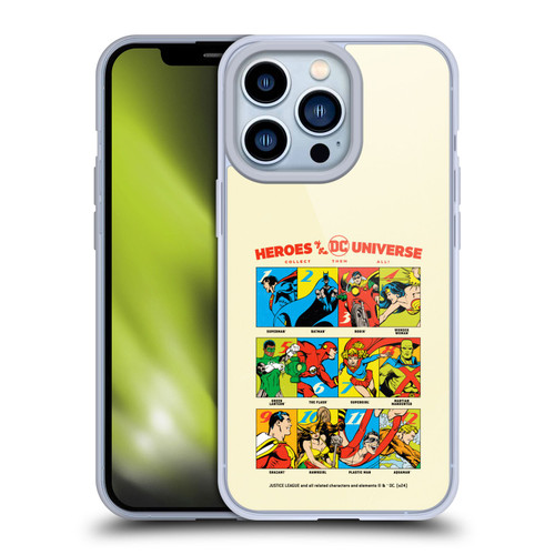 Justice League DC Comics 90th Anniversary Heroes Soft Gel Case for Apple iPhone 13 Pro