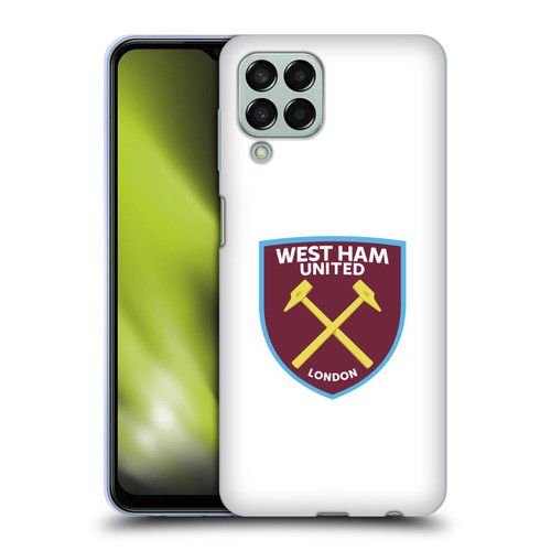 West Ham United FC Crest Full Colour White Soft Gel Case for Samsung Galaxy M33 (2022)