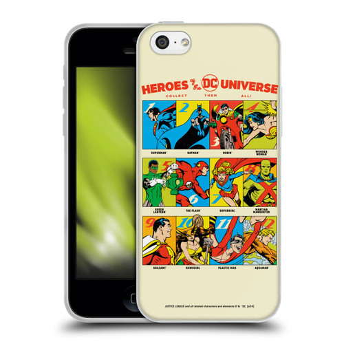 Justice League DC Comics 90th Anniversary Heroes Soft Gel Case for Apple iPhone 5c
