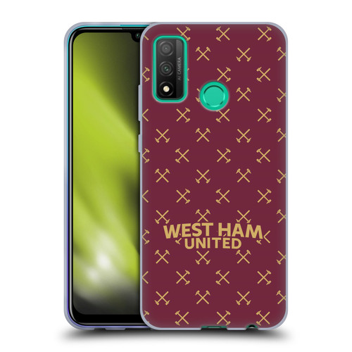 West Ham United FC Hammer Marque Kit Patterns Soft Gel Case for Huawei P Smart (2020)