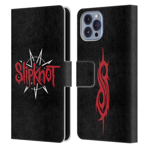 Slipknot We Are Not Your Kind Star Crest Logo Leather Book Wallet Case Cover For Apple iPhone 14