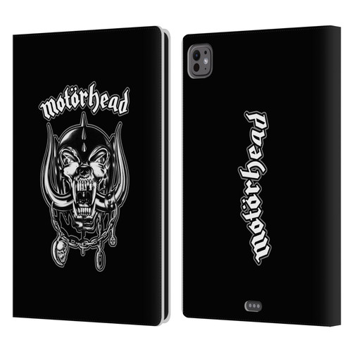 Motorhead Graphics Silver War Pig Leather Book Wallet Case Cover For Apple iPad Pro 11 M4 2024