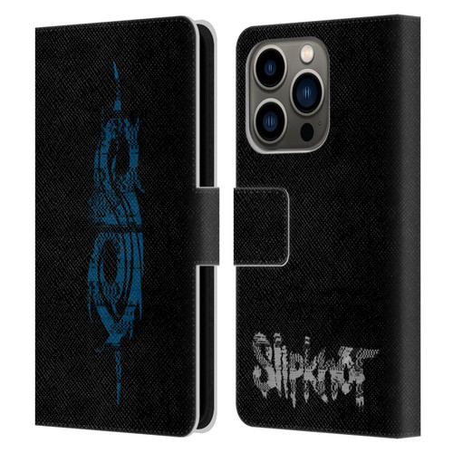 Slipknot We Are Not Your Kind Glitch Logo Leather Book Wallet Case Cover For Apple iPhone 14 Pro
