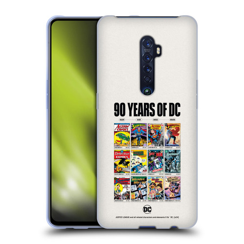 Justice League DC Comics 90th Anniversary Trinity Through Ages Soft Gel Case for OPPO Reno 2