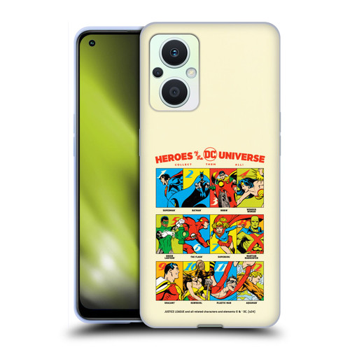 Justice League DC Comics 90th Anniversary Heroes Soft Gel Case for OPPO Reno8 Lite