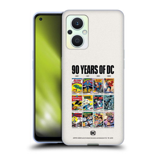 Justice League DC Comics 90th Anniversary Trinity Through Ages Soft Gel Case for OPPO Reno8 Lite