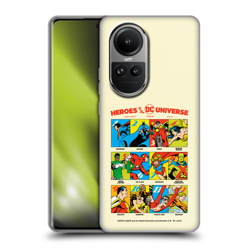 Justice League DC Comics 90th Anniversary Heroes Soft Gel Case for OPPO Reno10 5G / Reno10 Pro 5G