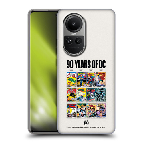 Justice League DC Comics 90th Anniversary Trinity Through Ages Soft Gel Case for OPPO Reno10 5G / Reno10 Pro 5G