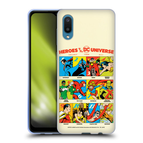 Justice League DC Comics 90th Anniversary Heroes Soft Gel Case for Samsung Galaxy A02/M02 (2021)