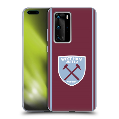 West Ham United FC 2024/25 Crest Kit Home Soft Gel Case for Huawei P40 Pro / P40 Pro Plus 5G West Ham United FC 2024/25 Crest Kit Home Soft Gel Case for Huawei P40 Pro / P40 Pro Plus 5G
